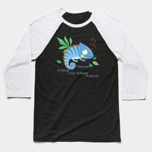 Chameleon - Colored Lizard - Educate Baseball T-Shirt